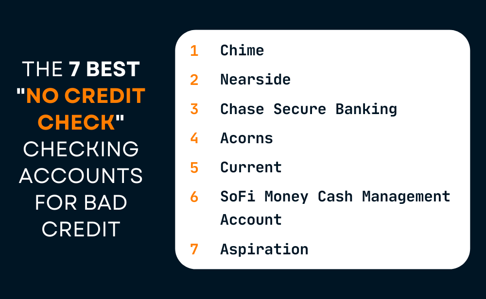 Best Checking Accounts For Bad Credit
