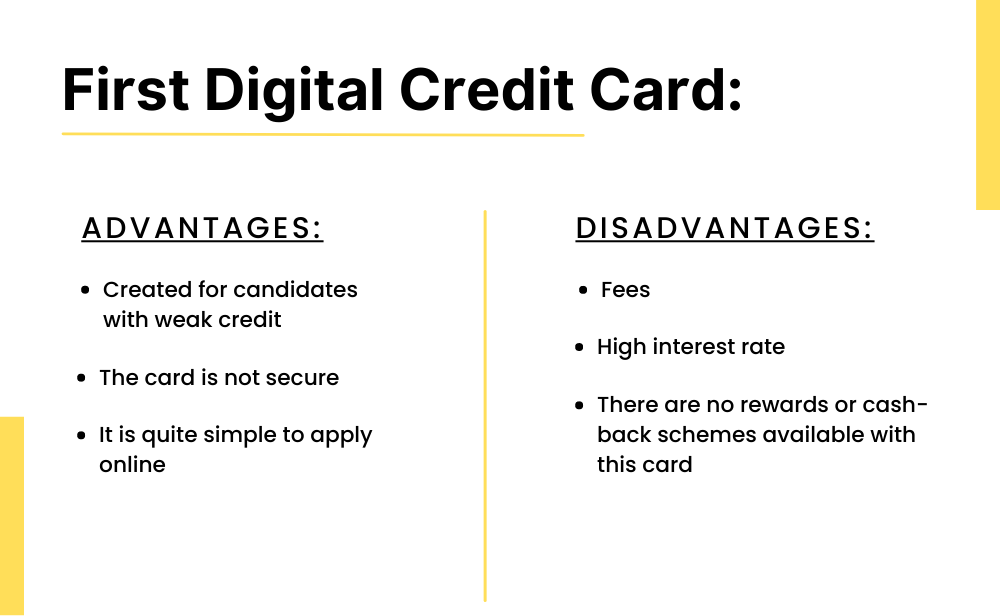Advantages And Disadvantages Of First Digital Credit Card