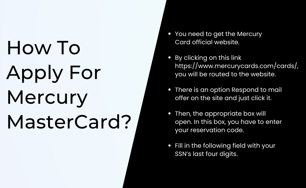 How To Apply For Mercury Mastercard?