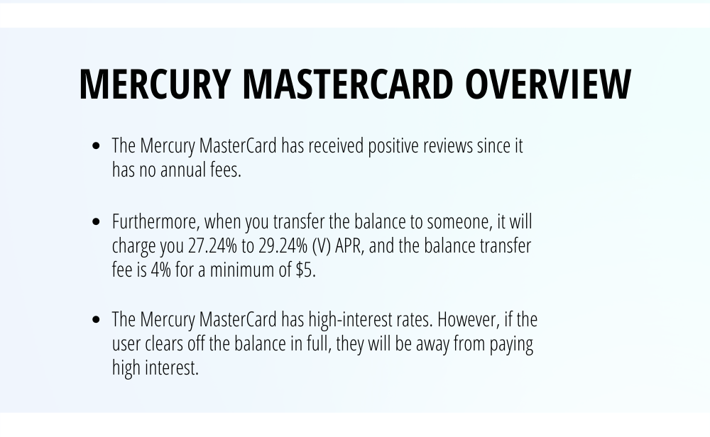 Mercury Mastercard Overview