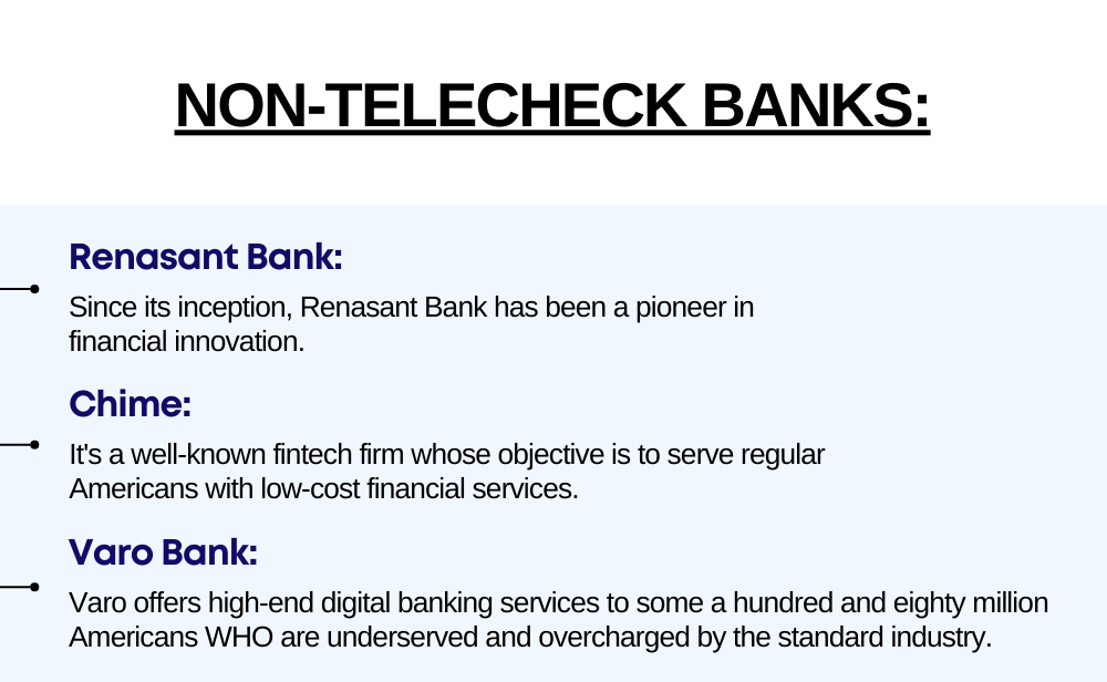 Non-Telecheck Banks