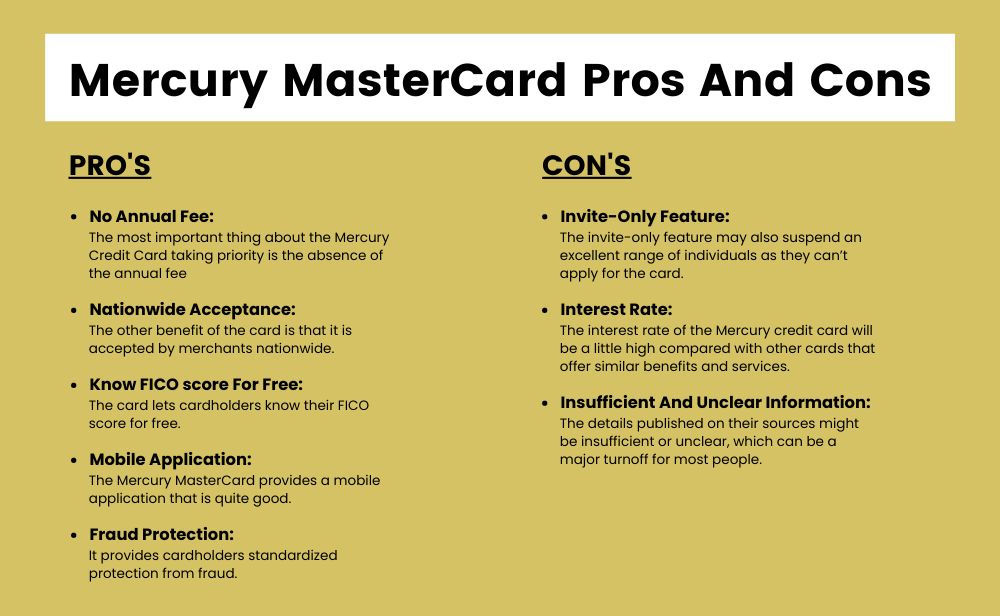 Mercury Mastercard Pros And Cons