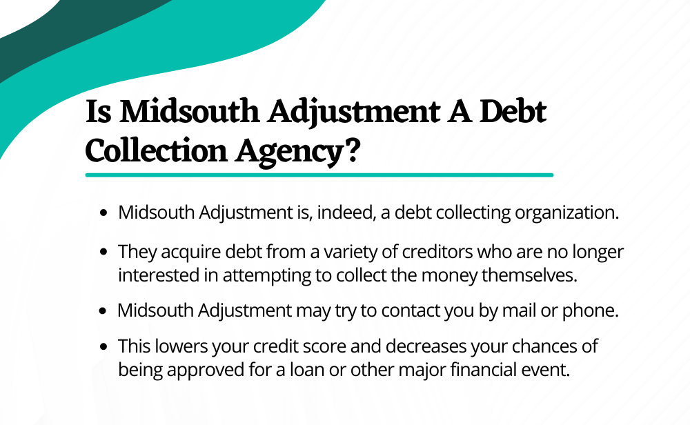 Is Midsouth Adjustment A Debt Collection Agency?